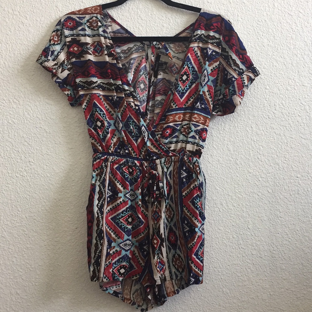 Cute Patterned Romper!